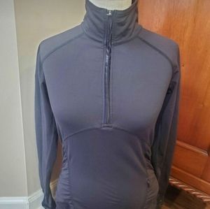 Lululemon Size 4 Women's 1/4 Zip Track Jacket Reflective W Thumb Holes Running